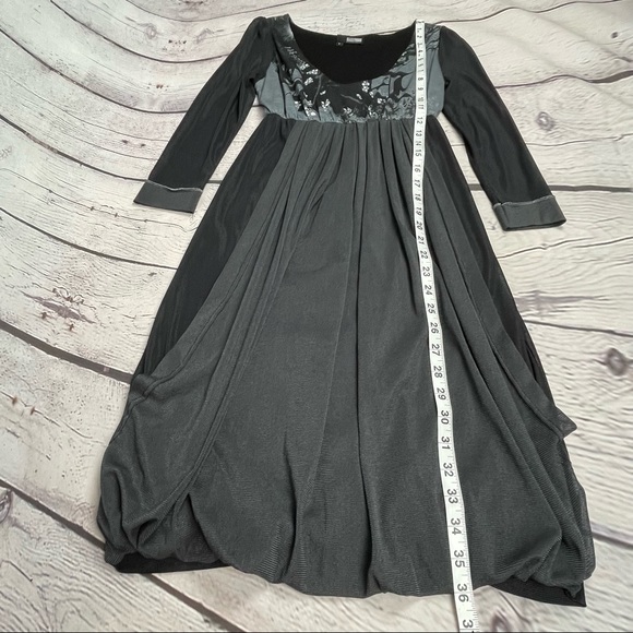 2026 DEUX MILLE VINGT SIX unique long sleeve babydoll dress Paris French, size S - Picture 12 of 14